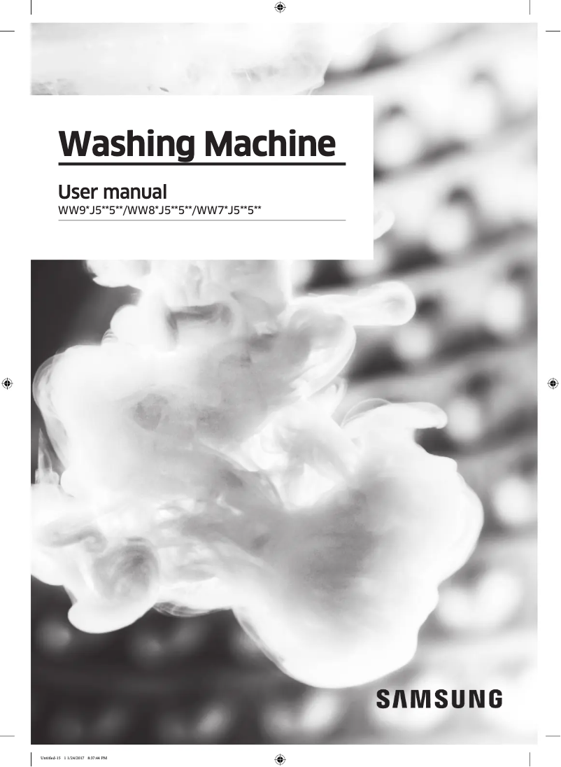 Page n°1 - Manuel utilisateur Samsung WW70J5555FC