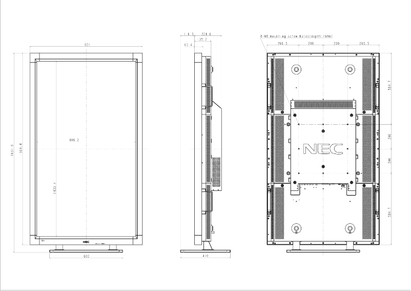 Imagen de la primera página del manual del dispositivo MultiSync LCD6520P