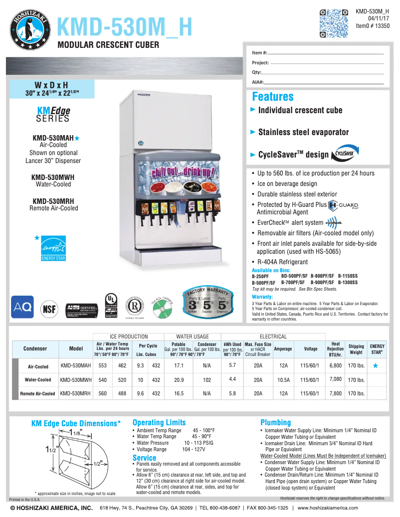 Image de la première page du manuel de l'appareil KMD-530MWH
