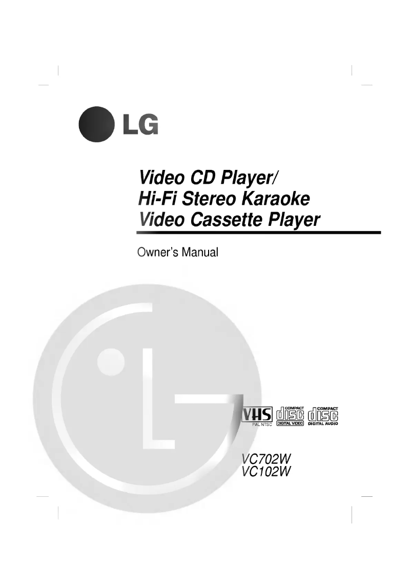 Image de la première page du manuel de l'appareil VC702W