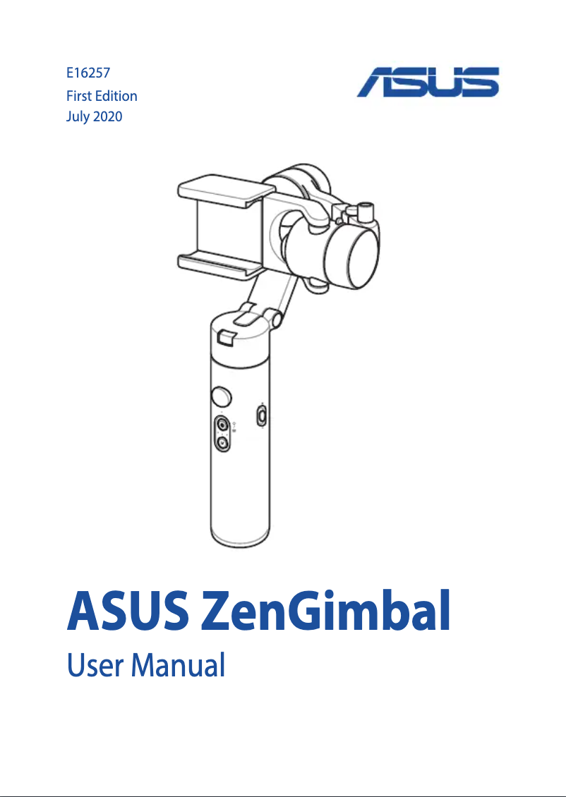 Image de la première page du manuel de l'appareil ZenGimbal