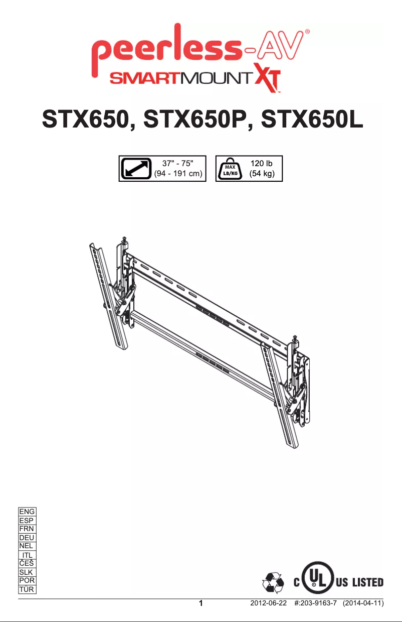 Image de la première page du manuel de l'appareil STX650L