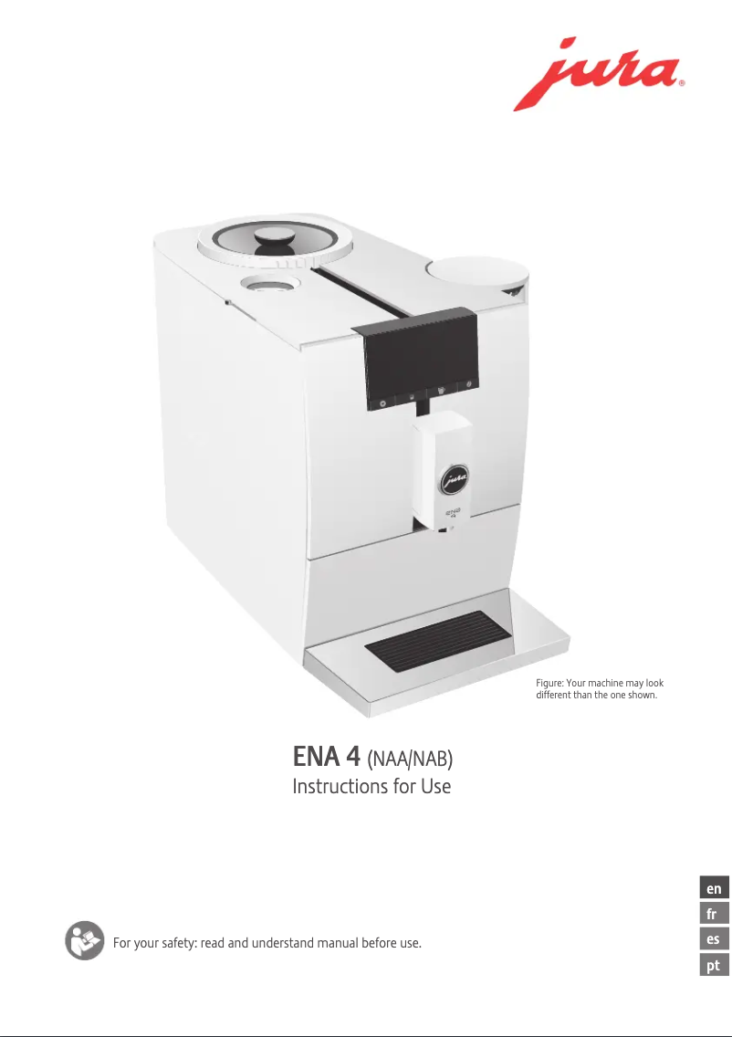 Page 1 of the manual User Manual Jura ENA 4