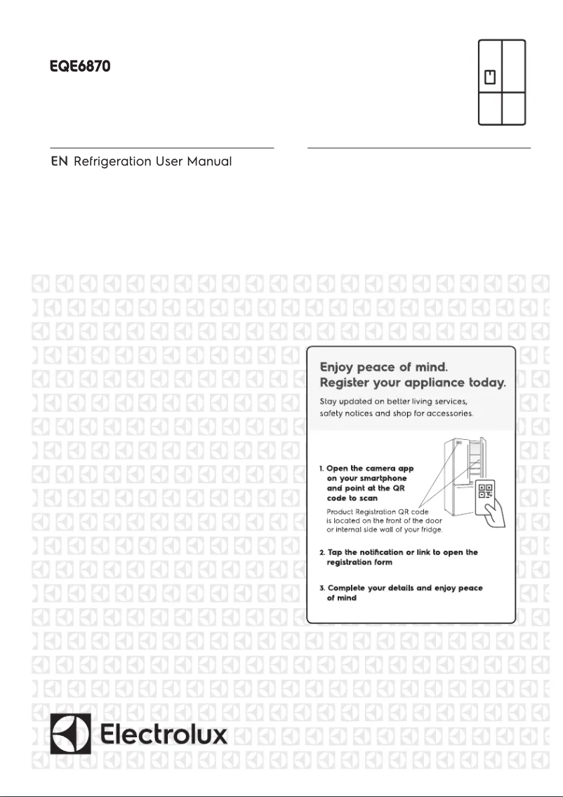 Page 1 de la notice Manuel utilisateur Electrolux EQE6870BA