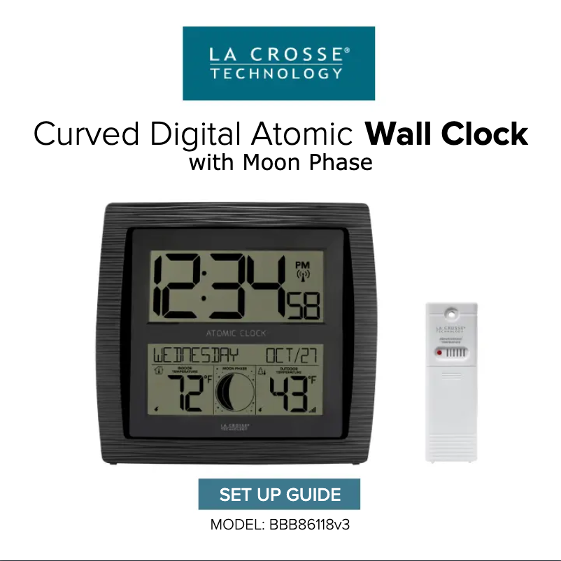 Page n°1 - Manuel utilisateur La Crosse Technology BBB86118V3