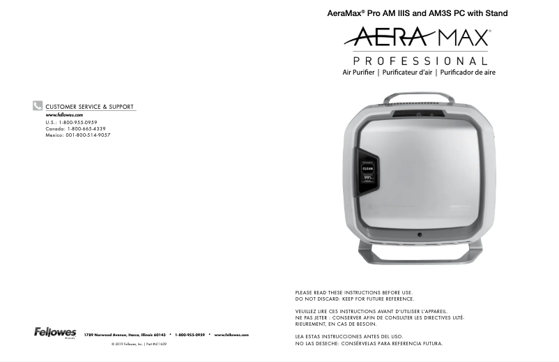 Imagen de la primera página del manual del dispositivo PRO AM IIIS