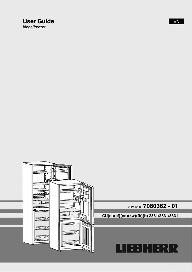 Page n°1 - Manuel utilisateur Liebherr CU 2831-22