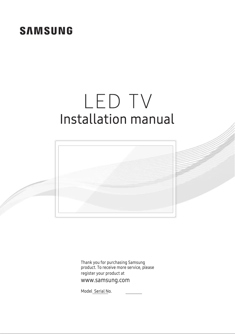 Page n°1 - Manuel utilisateur Samsung HG65AF690UK