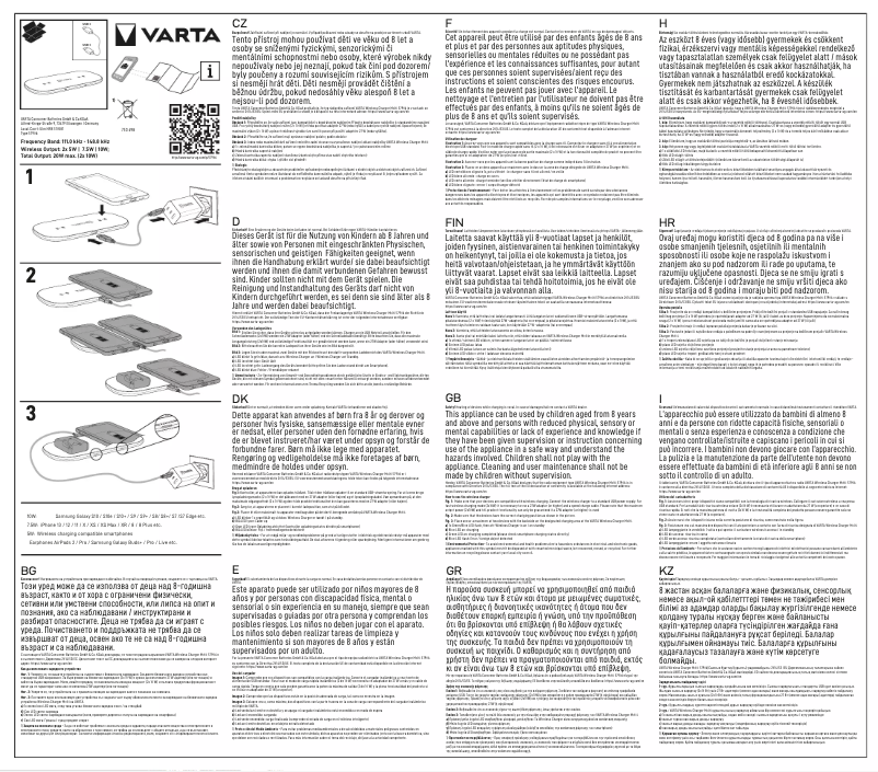 Image de la première page du manuel de l'appareil Caricabatterie wireless Multi 57906