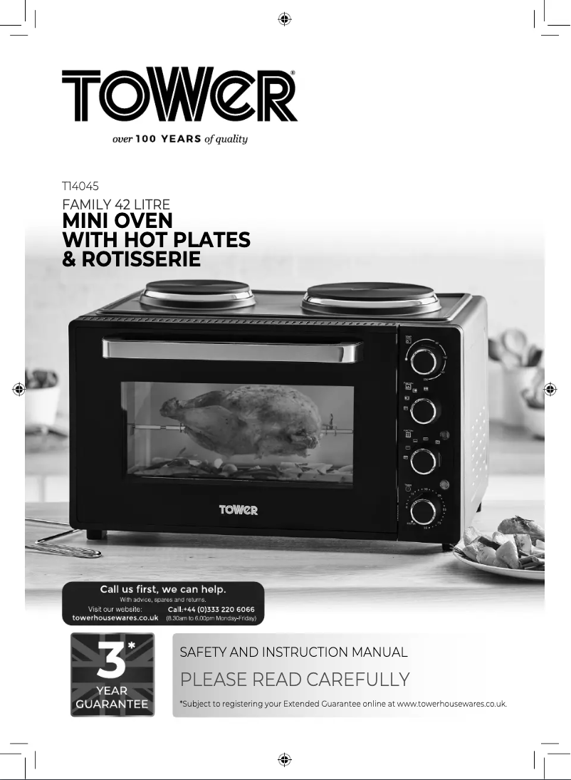 Page 1 de la notice Manuel utilisateur Tower T14045