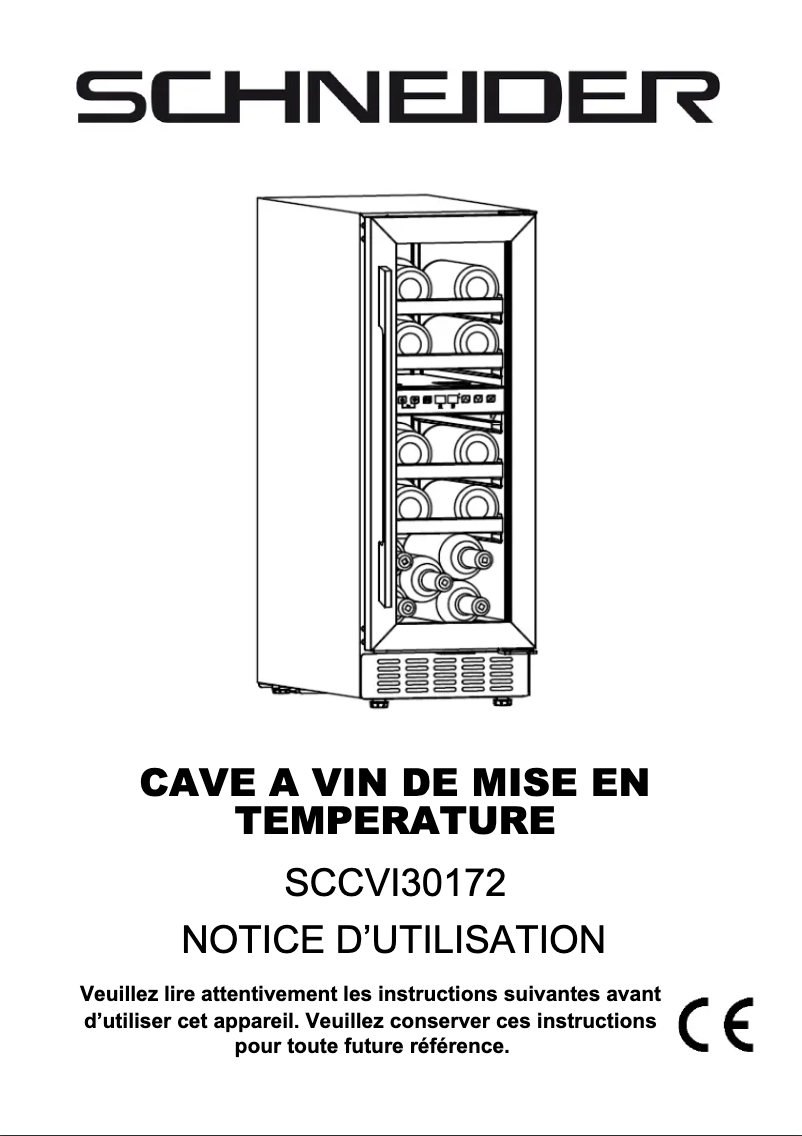 Image de la première page du manuel de l'appareil SCCVI30172