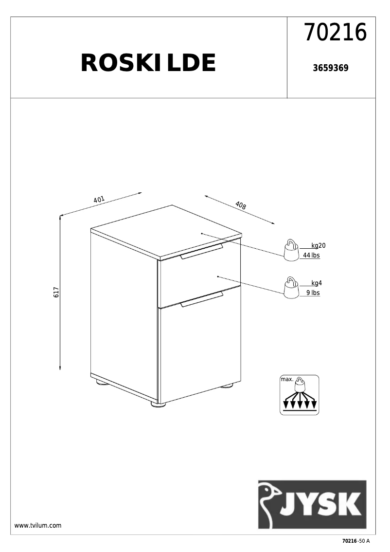 Page n°1 - Manuel utilisateur JYSK Roskilde
