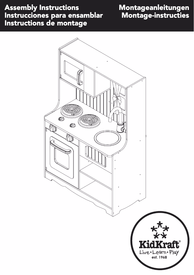 Page n°1 - Manuel utilisateur KidKraft Red Country Kitchen
