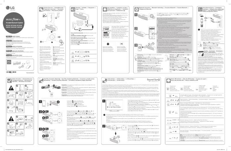 Página 1 del manual Manual de usuario LG Music Flow P7