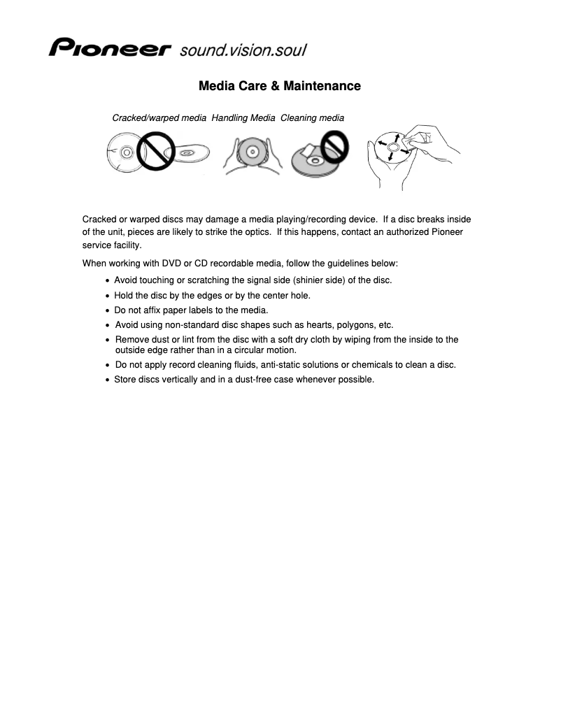 Page 1 de la notice Manuel utilisateur Pioneer DVR-A09XL