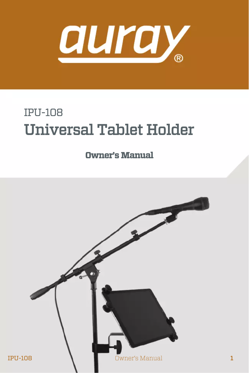 Image de la première page du manuel de l'appareil IPU-108