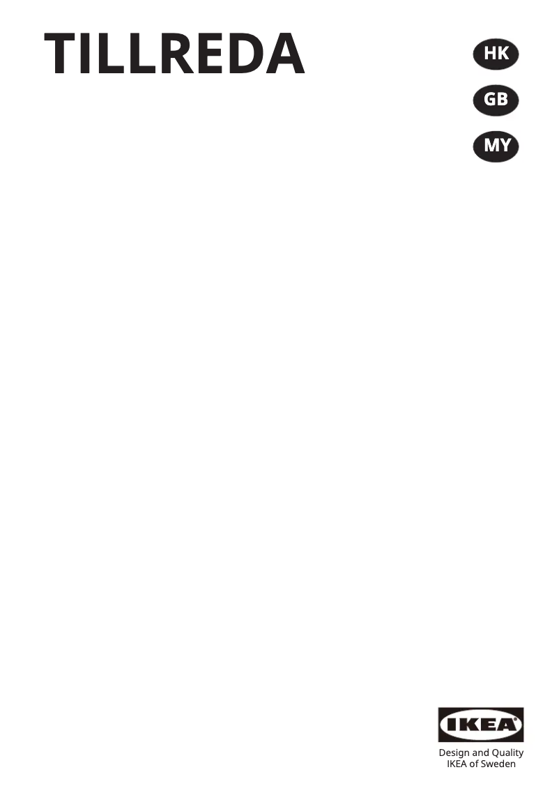 Imagen de la primera página del manual del dispositivo TILLREDA 604.935.13