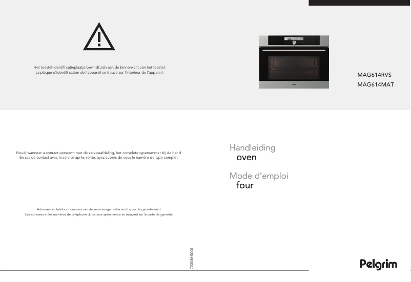 Page 1 de la notice Manuel utilisateur Pelgrim MAG614RVS