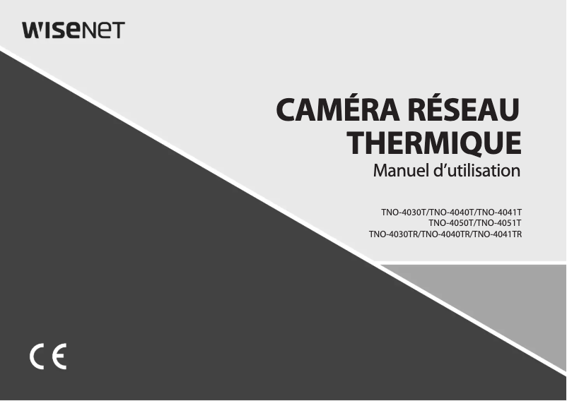 Page n°1 - Manuel utilisateur Hanwha TNO-4041T