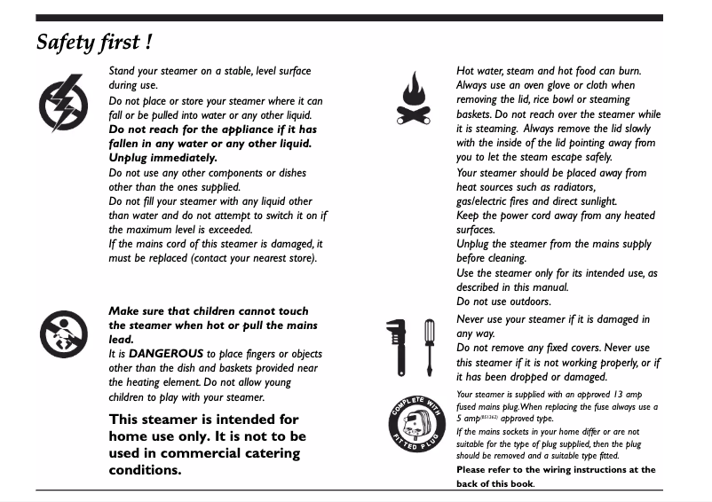 Page 1 de la notice Manuel utilisateur Carlton FS1000