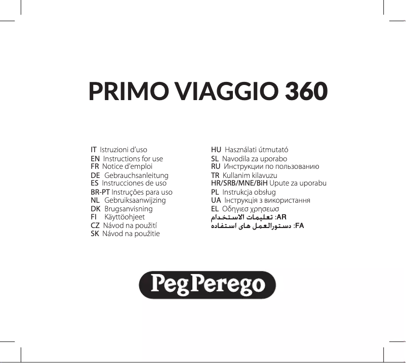 Page n°1 - Manuel utilisateur Peg Perego Primo Viaggio 360