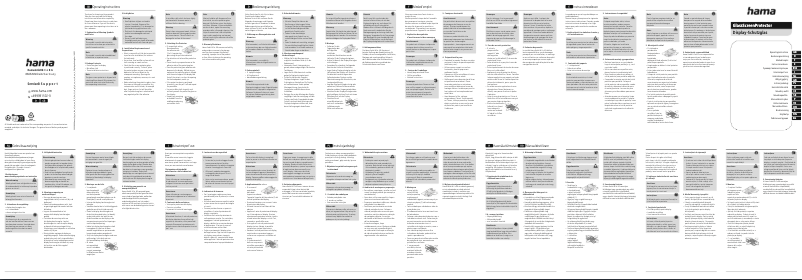 Page n°1 - Manuel utilisateur Hama 00213012