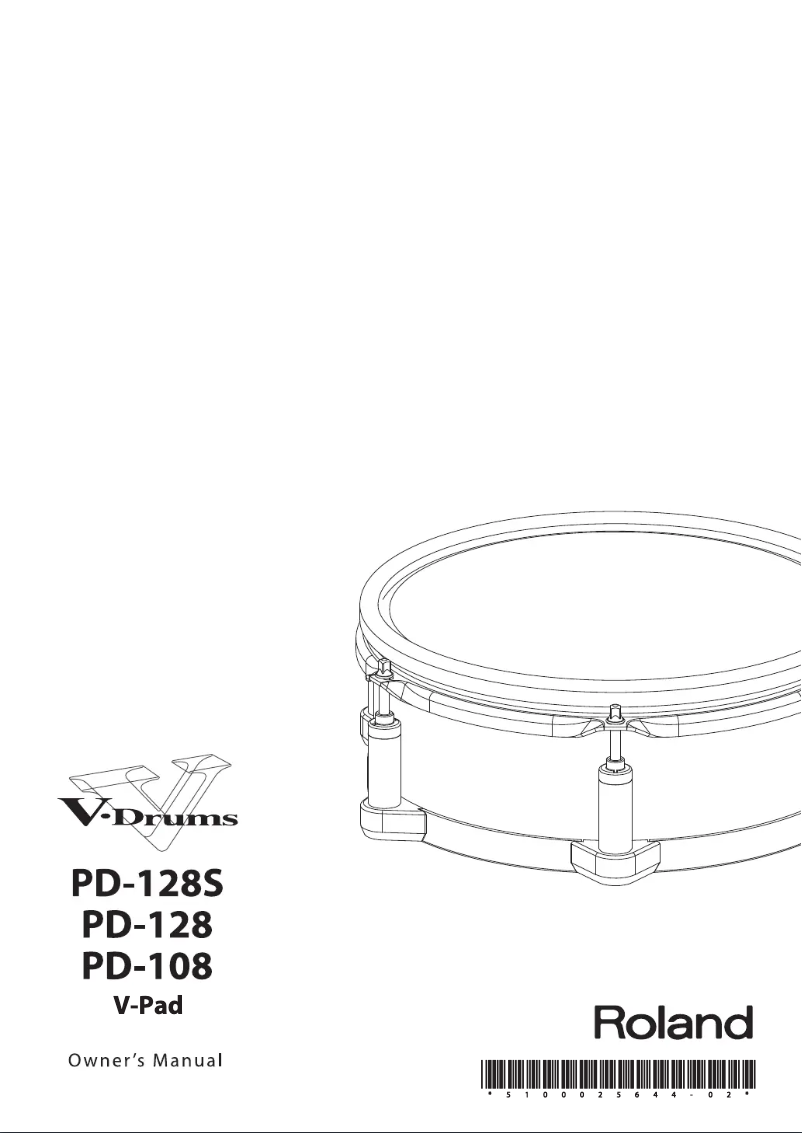 Page n°1 - Manuel utilisateur Roland V-Pad PD-128