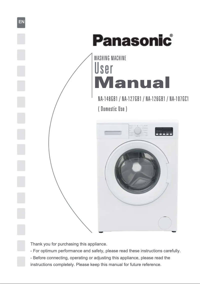 Image de la première page du manuel de l'appareil NA-148GB1