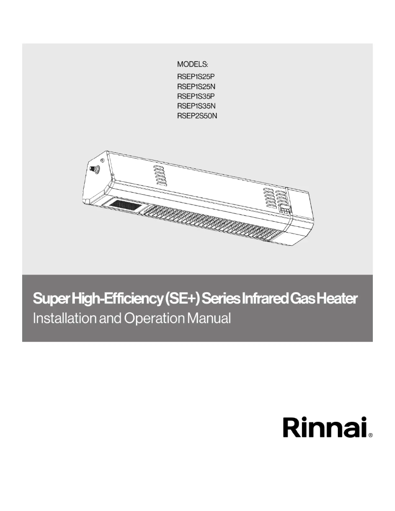 Page n°1 - Guide d'installation Rinnai RSEP2S50N