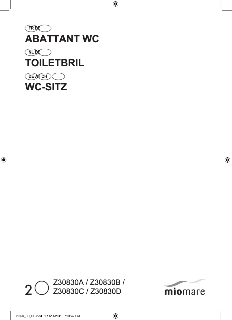 Page 1 de la notice Manuel utilisateur Miomare IAN 71096