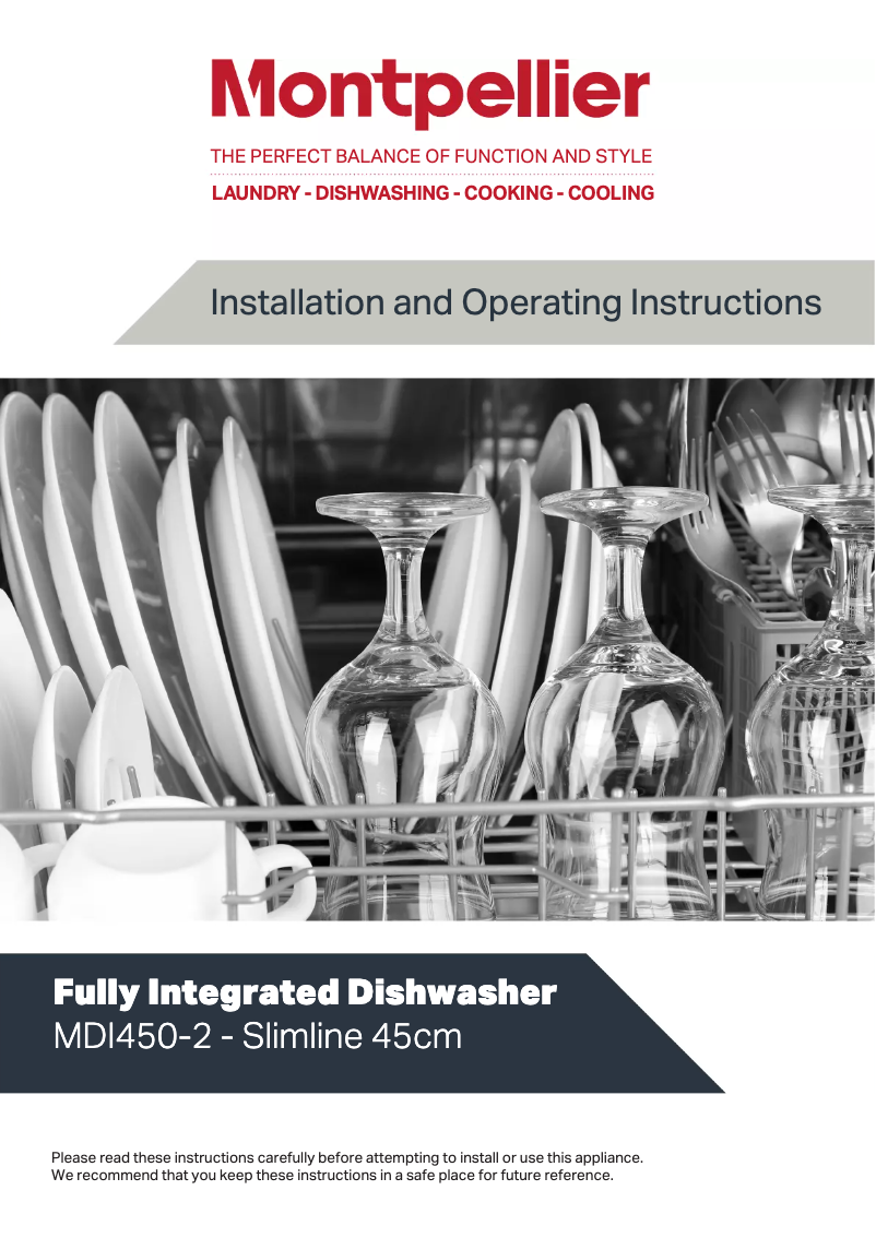 First page image of the manual for MDI450-2