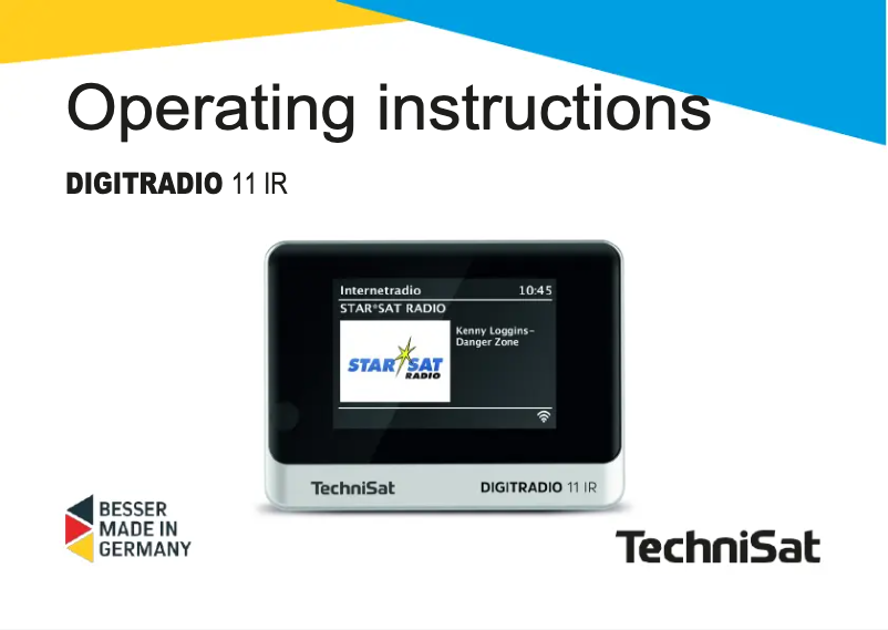 Página 1 del manual Manual de usuario TechniSat DigitRadio 11 IR