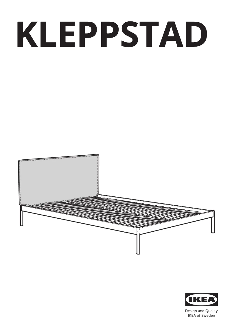 Page 1 de la notice Manuel utilisateur Ikea KLEPPSTAD 904.926.73