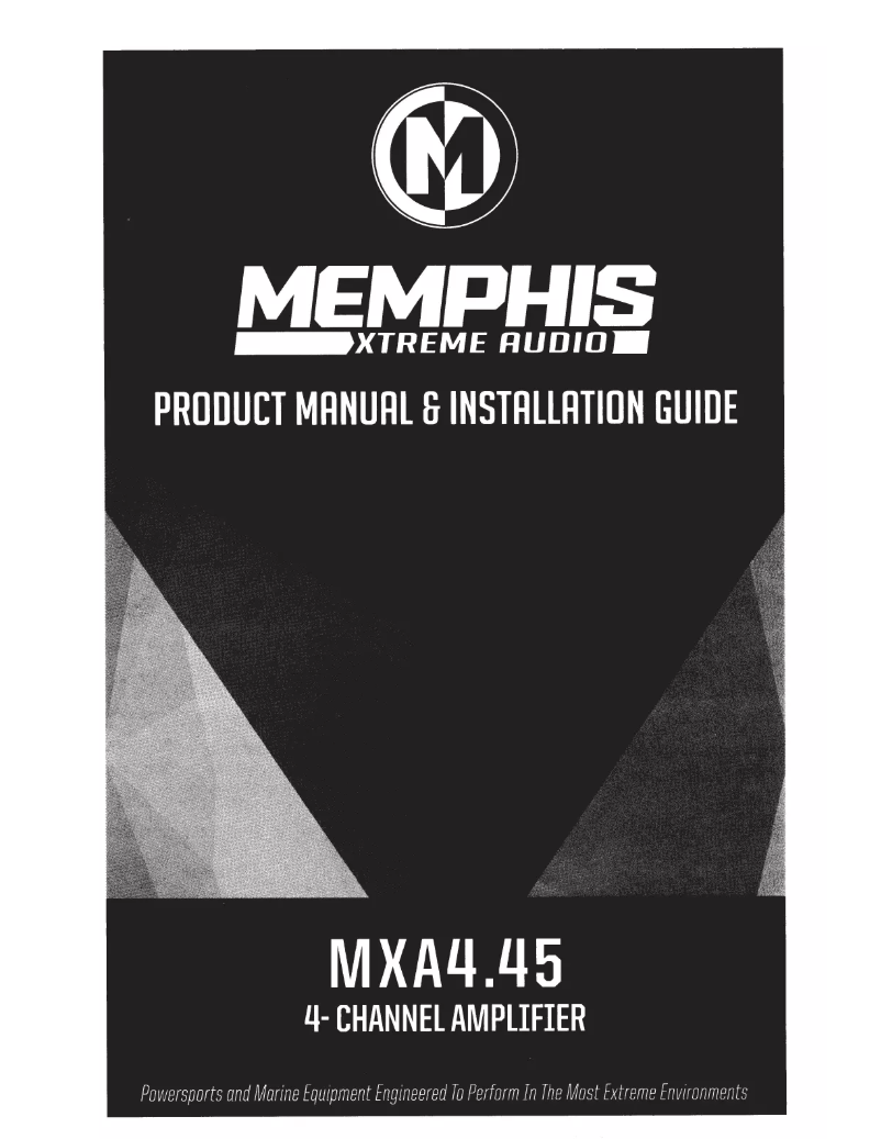 Page 1 de la notice Manuel utilisateur Memphis Audio MXA4.45