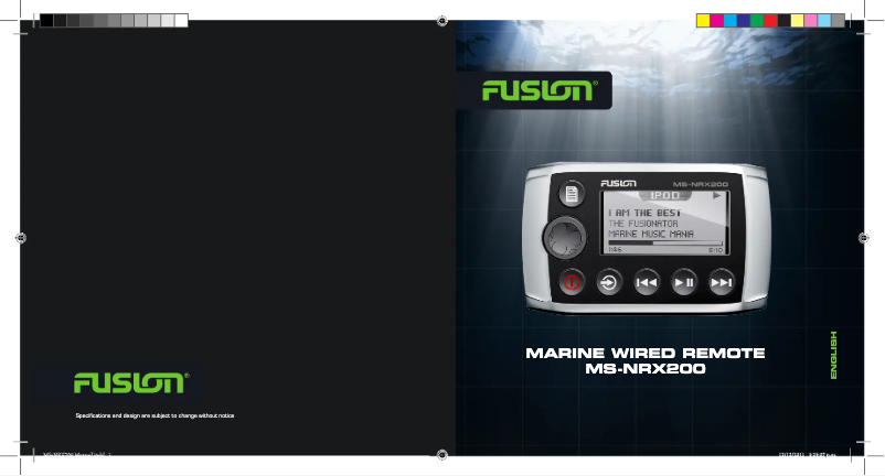 Image de la première page du manuel de l'appareil MS-NRX200