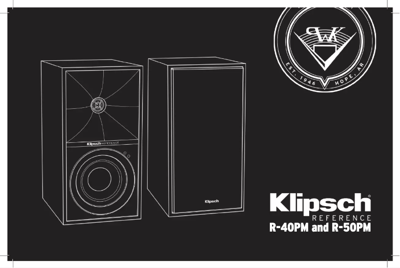 Page 1 de la notice Manuel utilisateur Klipsch Reference R-50PM