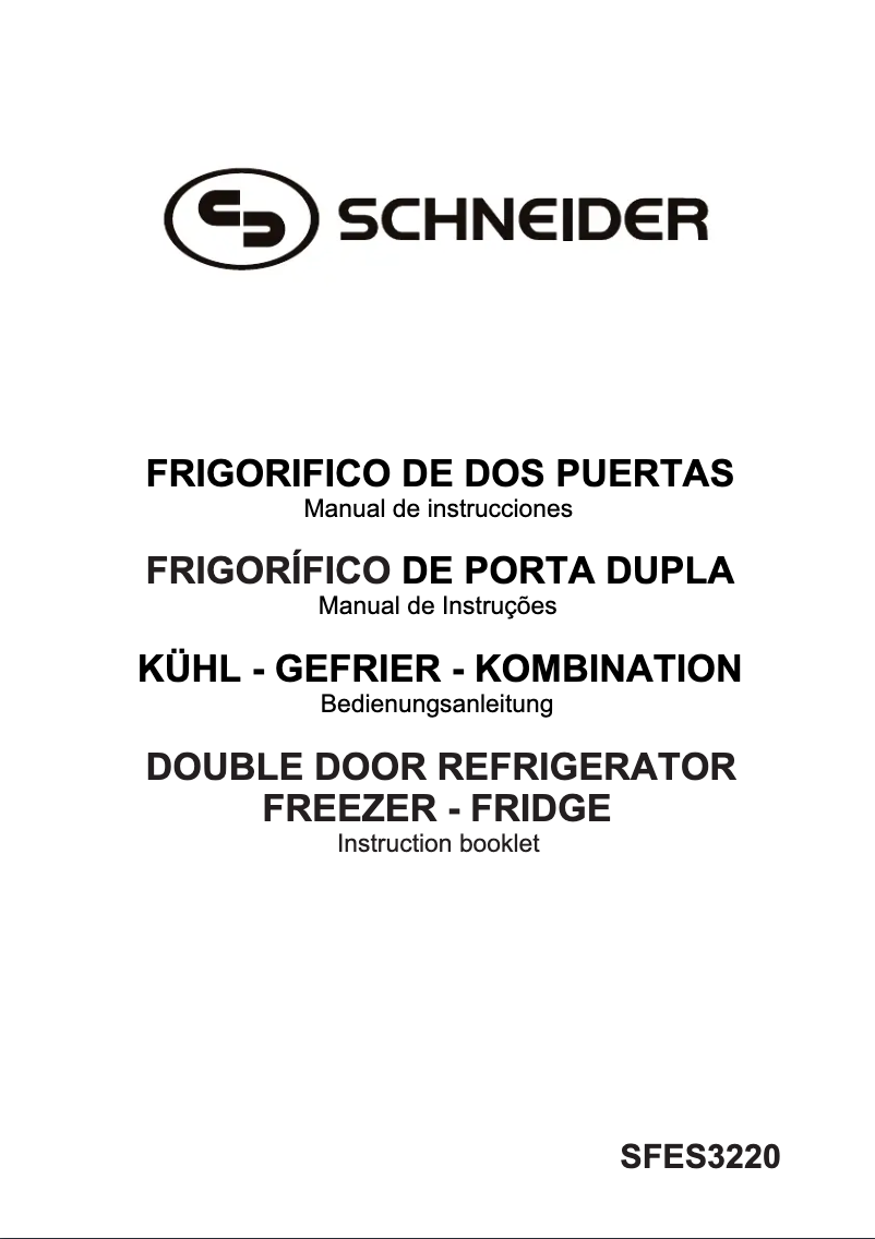 Page 1 de la notice Manuel utilisateur Schneider SFES 3220