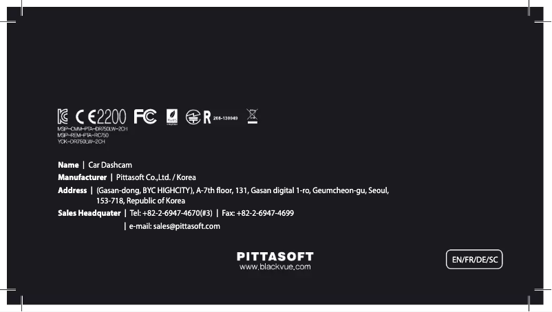 Image de la première page du manuel de l'appareil DR750LW-2CH