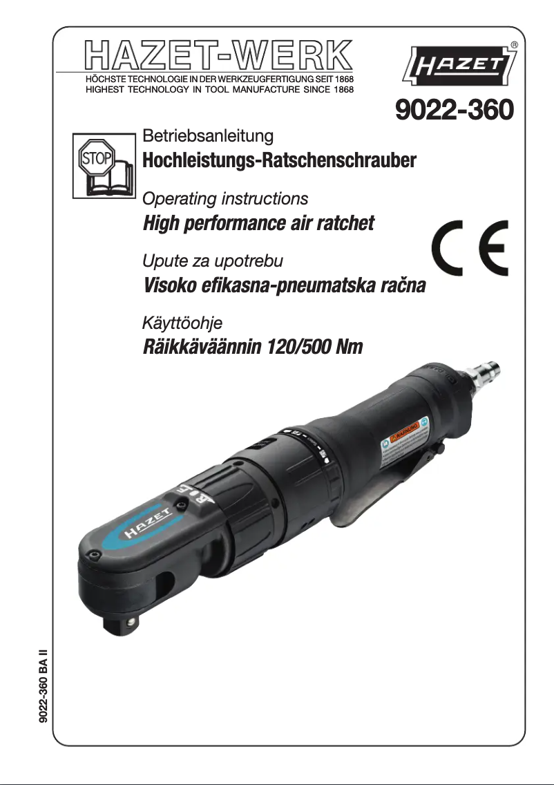 Página 1 del manual Manual de usuario Hazet 9022-360