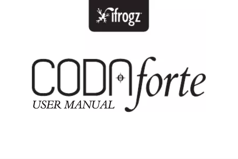 Page n°1 - Manuel utilisateur Zagg Coda Forte