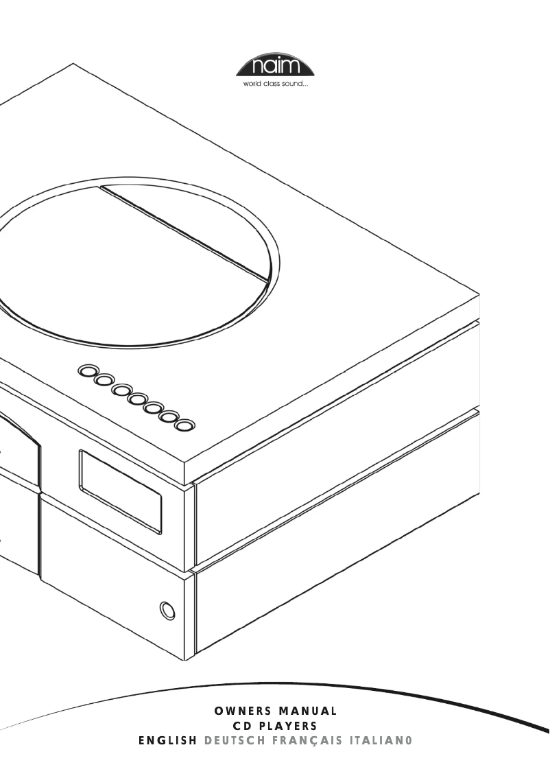 Page 1 de la notice Manuel utilisateur Naim CD5i