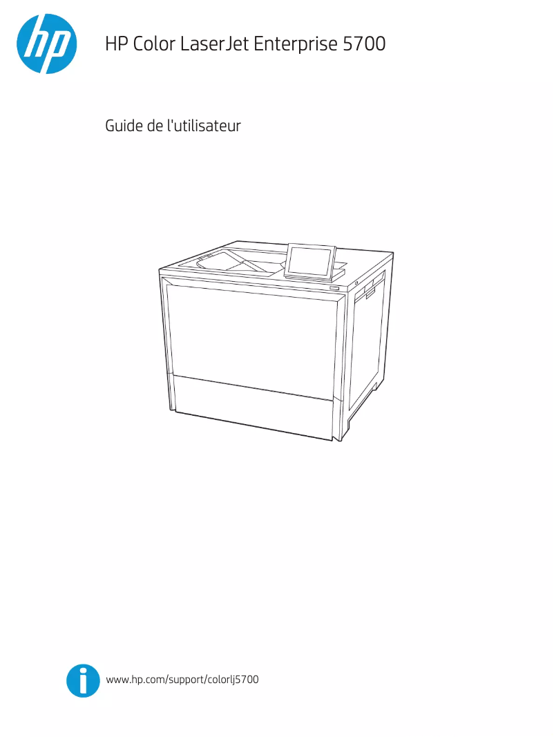 Page n°1 - Manuel utilisateur HP Color LaserJet Enterprise 5700