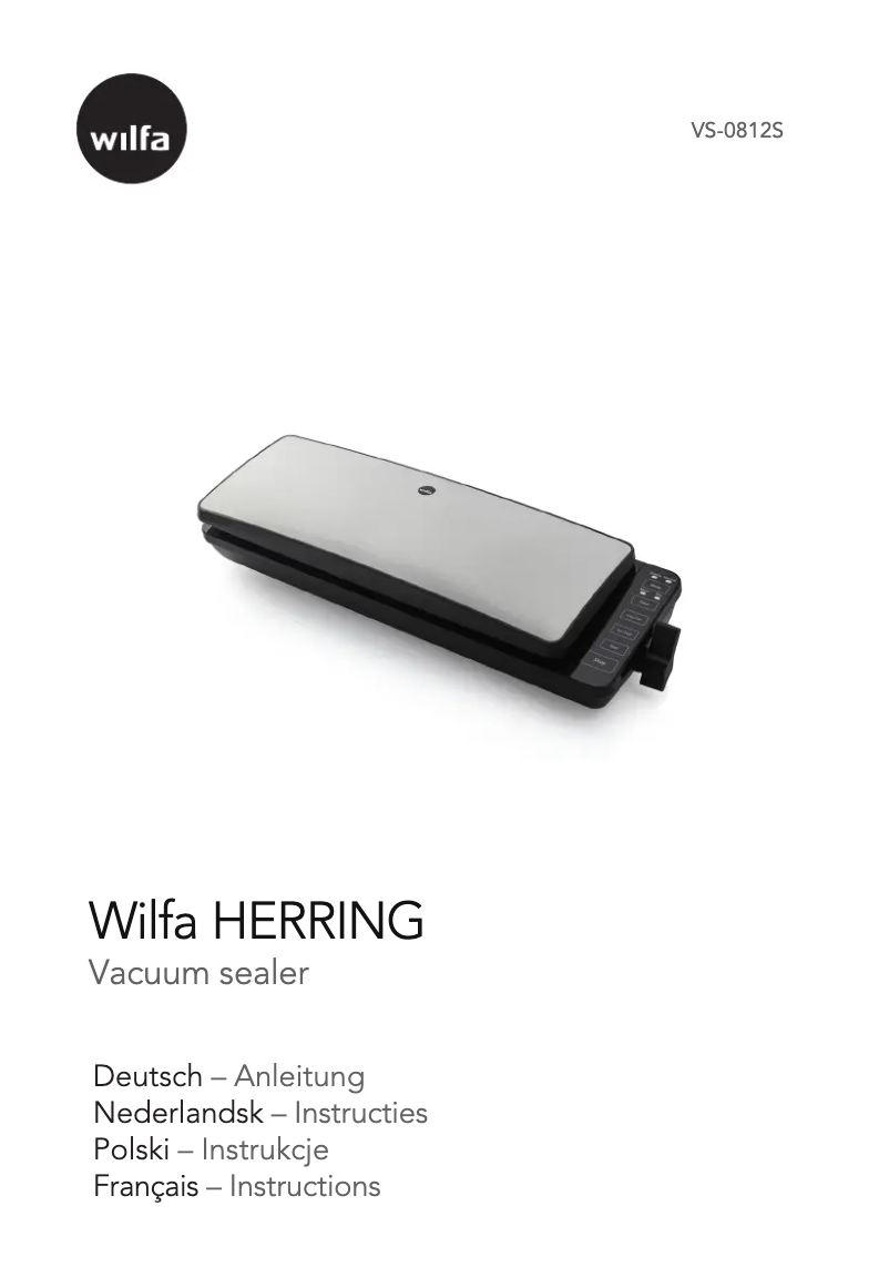 Image de la première page du manuel de l'appareil Herring VS-0812S
