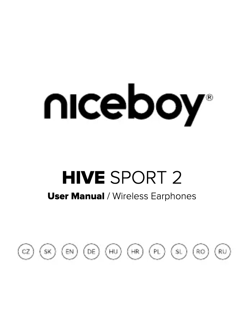 Page 1 de la notice Manuel utilisateur Niceboy HIVE sport 2