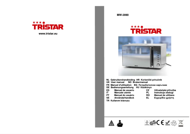 Imagen de la primera página del manual del dispositivo MW-2890