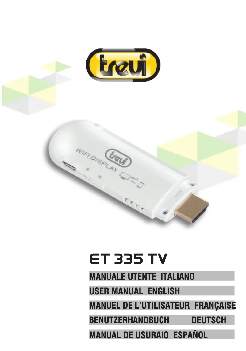 Page n°1 - Manuel utilisateur Trevi ET 335 TV