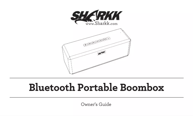 Page n°1 - Manuel utilisateur SHARKK SP-SKBT83