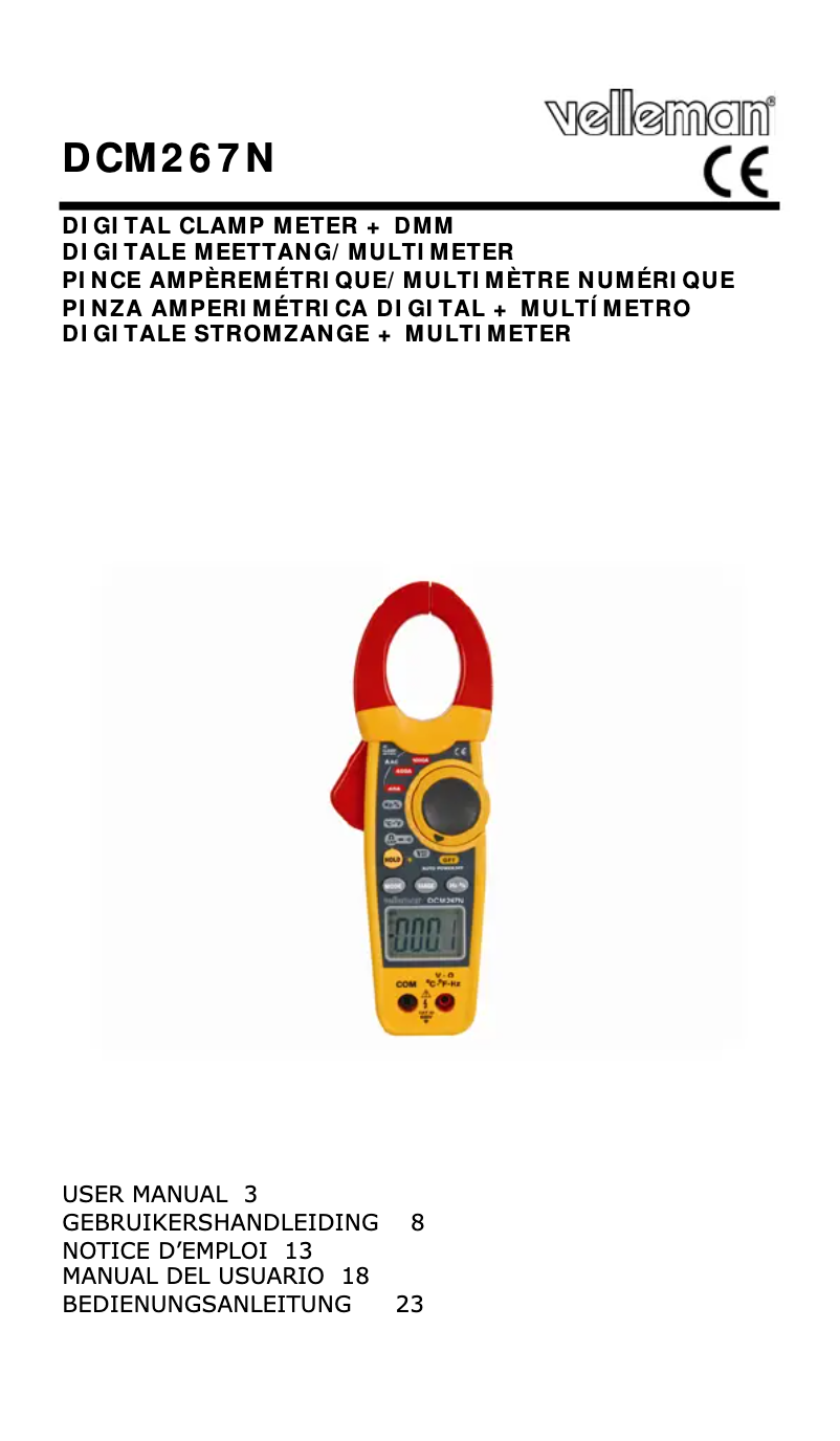 Imagen de la primera página del manual del dispositivo DCM267N