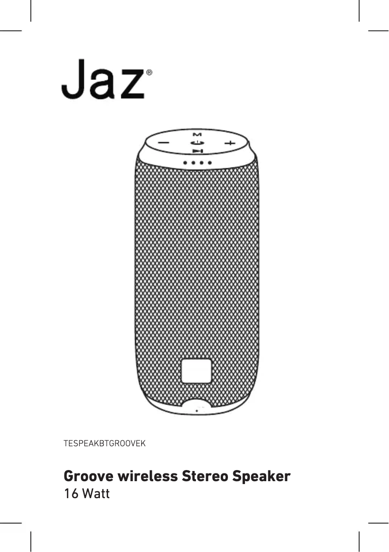Page n°1 - Manuel utilisateur JAZ Audio Groove