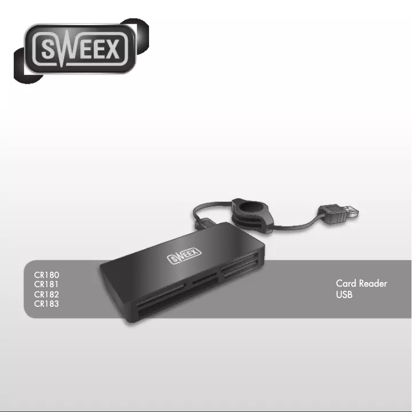 Page 1 de la notice Manuel utilisateur Sweex CR180